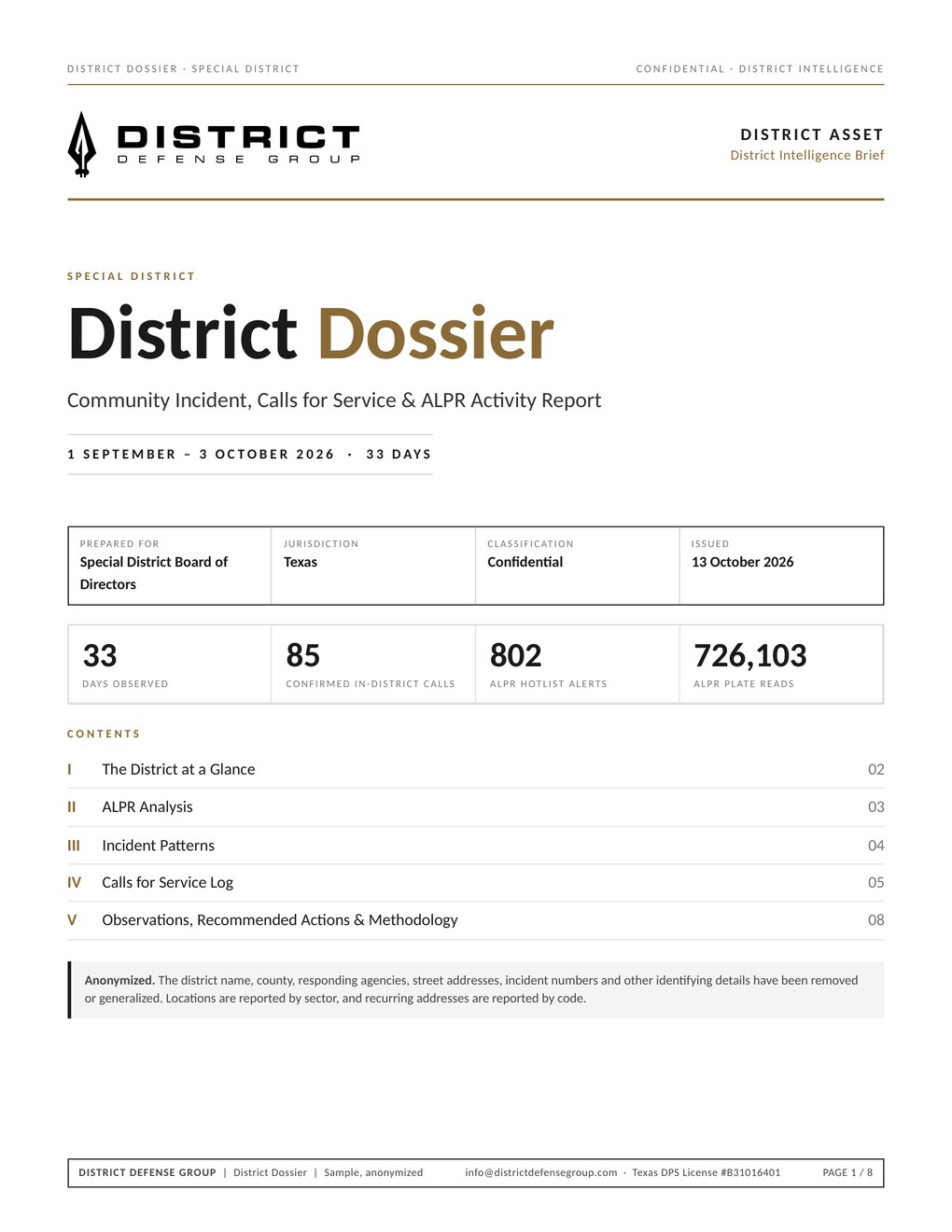 Cover of District Dossier (PDF)